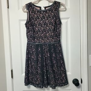 Speechless Black and Pink Lace Dress